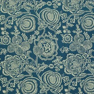 P-Heena/Navy - Prints Fabric Suitable For Drapery