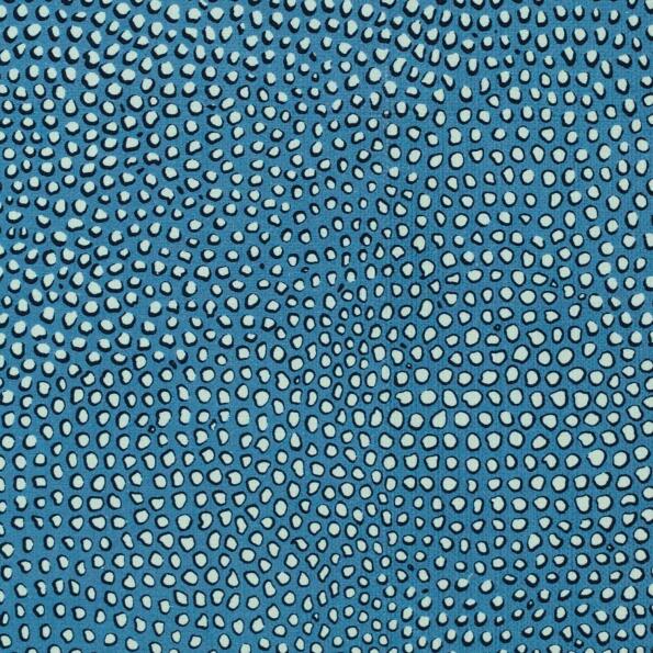 P-Hespots/Blue - Prints Fabric Suitable For Drapery