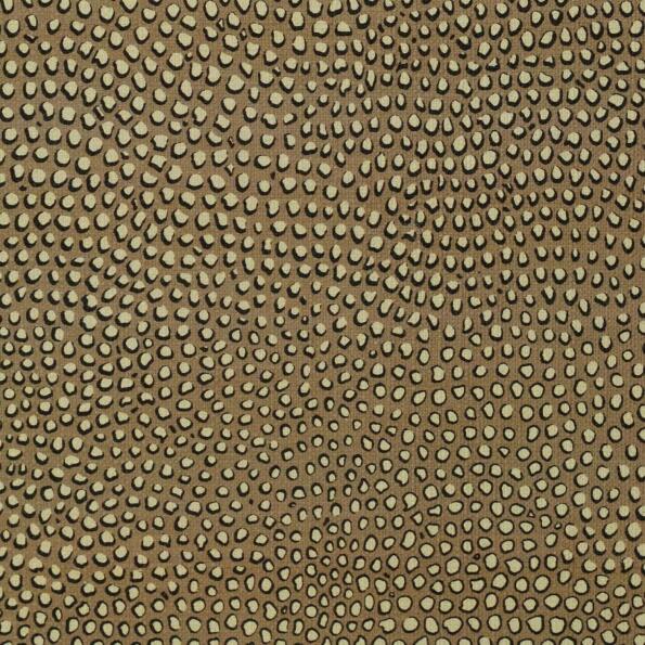 P-Hespots/Brown - Prints Fabric Suitable For Drapery