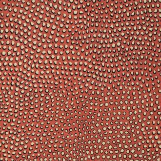 P-Hespots/Red - Prints Fabric Suitable For Drapery