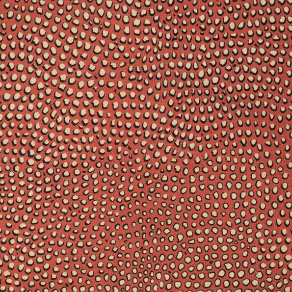 P-Hespots/Red - Prints Fabric Suitable For Drapery