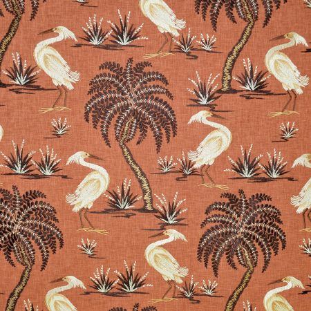 P-Kabird/Orange - Multi Purpose Fabric Suitable For Drapery