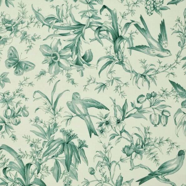 P-Pubon/Seafoam - Prints Fabric Suitable For Drapery