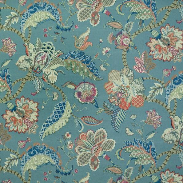 P-Sparta/Denim - Prints Fabric Suitable For Drapery