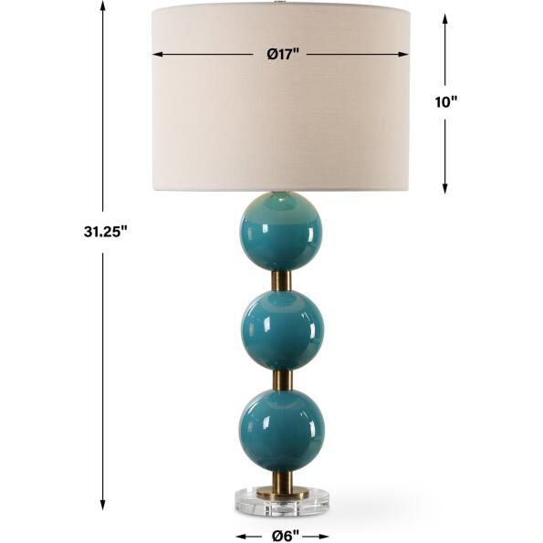 Palawan Blue Glaze Table Lamp