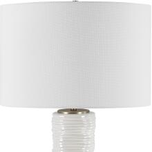 Pavlova-Glossy White Table Lamp