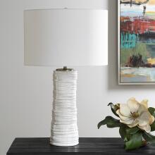 Pavlova-Glossy White Table Lamp