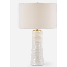 Pavlova-Glossy White Table Lamp