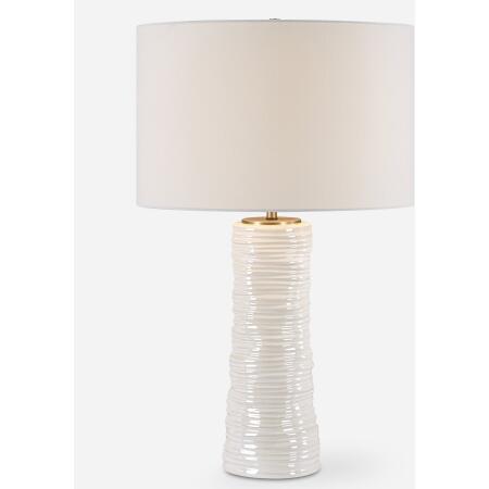 Pavlova-Glossy White Table Lamp