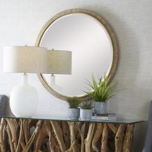 Paradise-Round Rattan Mirror