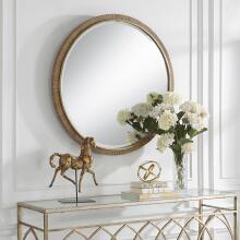 Paradise-Round Rattan Mirror