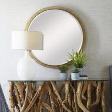 Paradise-Round Rattan Mirror