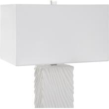 Pillar-White Marble Table Lamp