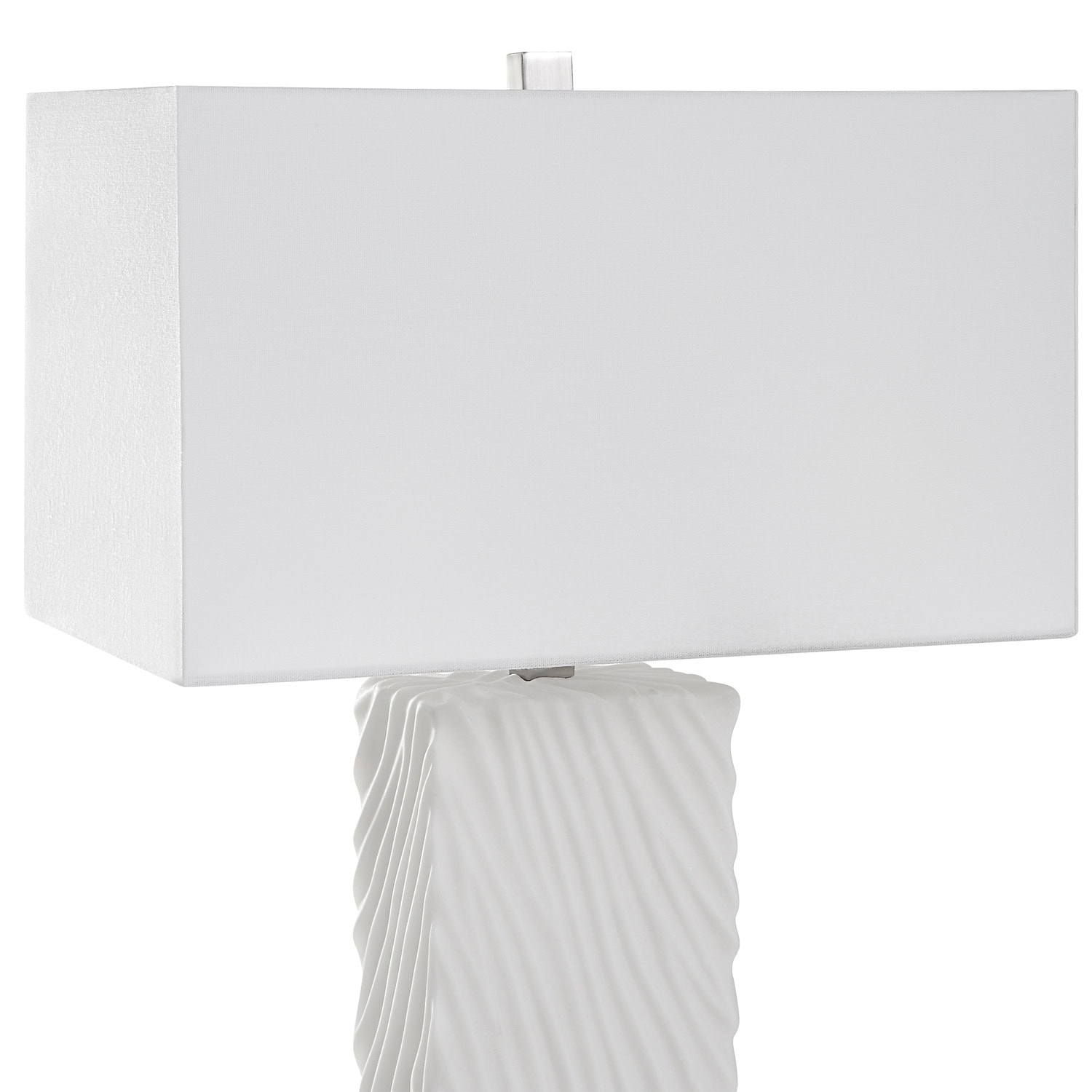 Pillar-White Marble Table Lamp