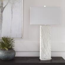Pillar-White Marble Table Lamp