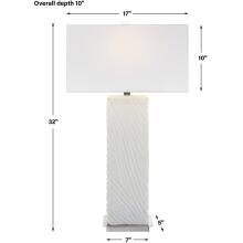 Pillar-White Marble Table Lamp