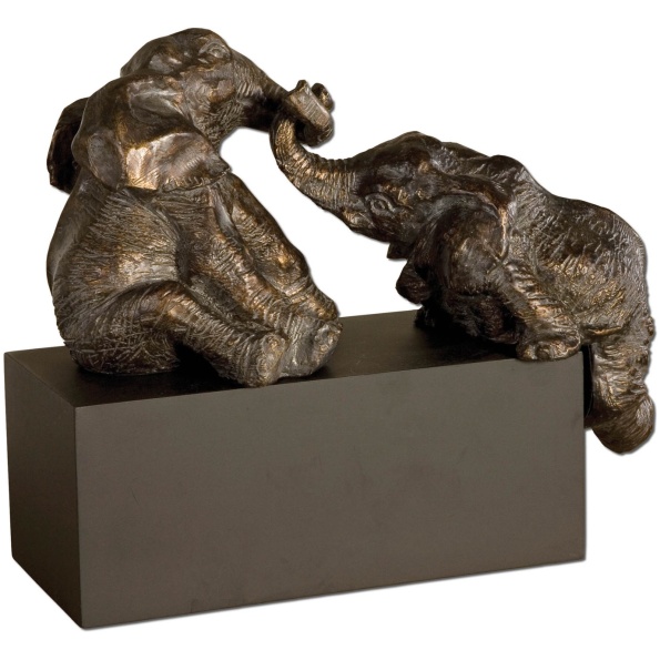Playful Pachyderms-Figurines &Amp; Sculptures