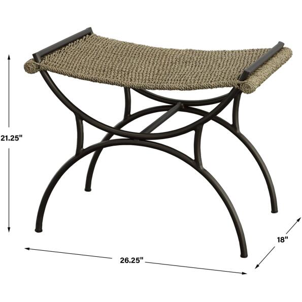 Playa Seagrass Small Bench