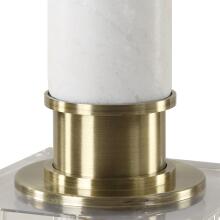 Plinth-White Marble Table Lamp