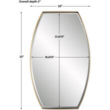 Portal-Brass Wall Mirror