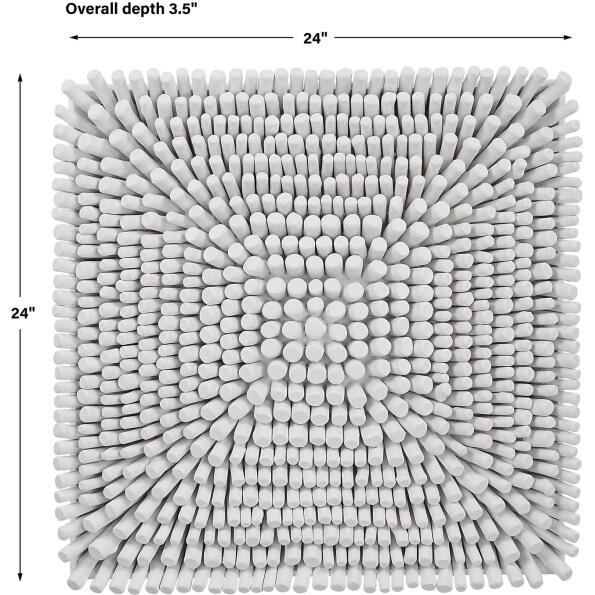 Portside White Wood Wall Panel