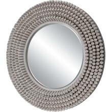 Portside-Round Gray Mirror