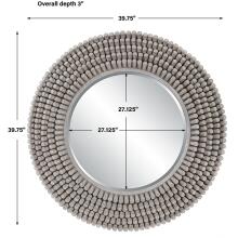 Portside-Round Gray Mirror