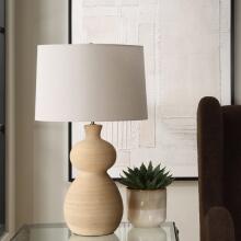 Pueblo-Fired Clay Table Lamp