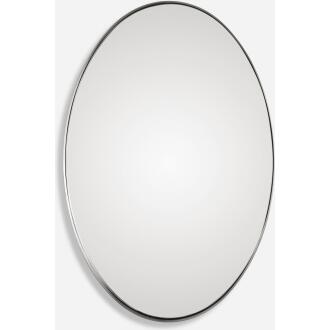 Pursley-Brushed Nickel Oval Mirror