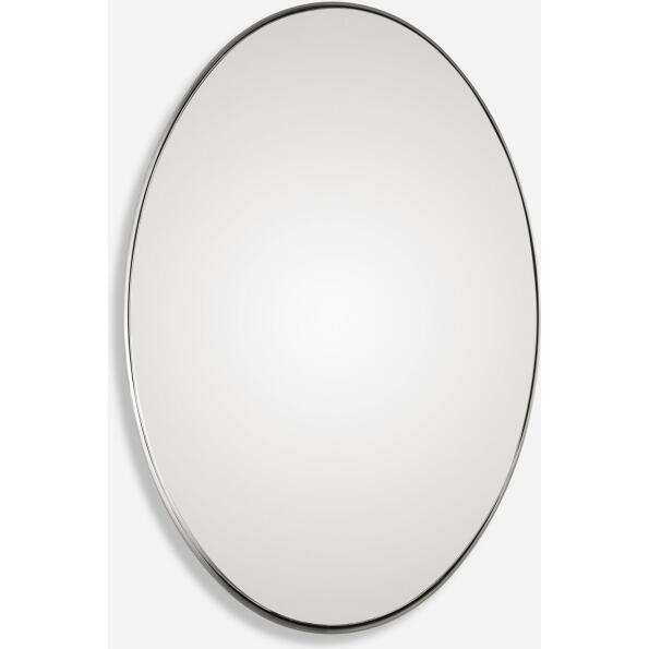 Pursley-Brushed Nickel Oval Mirror