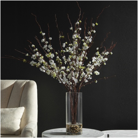 Uttermost Quince Blossoms Silk Centerpiece