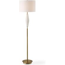 Quite The Buzz-White & Brass Table Lamp