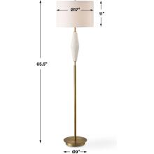 Quite The Buzz-White & Brass Table Lamp
