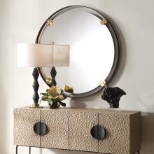 Radius-Round Bronze Iron Mirror
