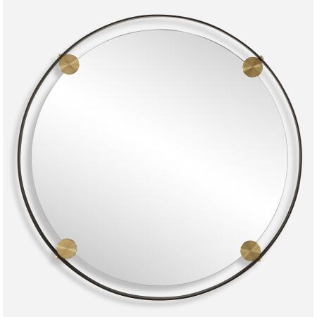 Radius-Round Bronze Iron Mirror