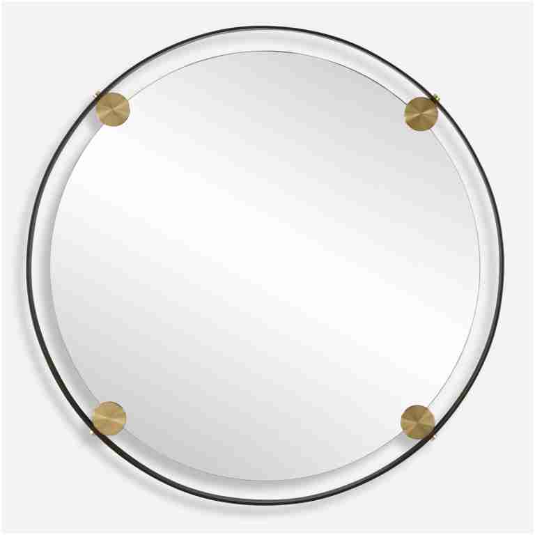Radius-Round Bronze Iron Mirror