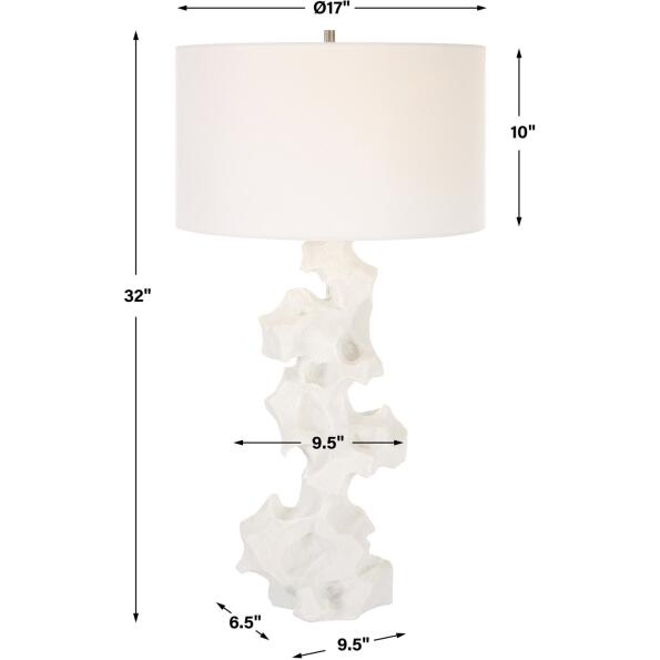 Remnant White Marble Table Lamp