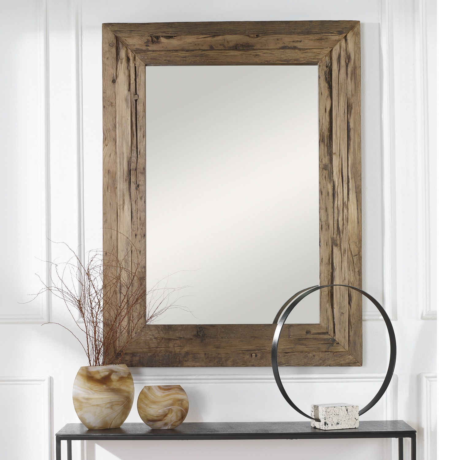 Rennick-Rustic Wood Mirror