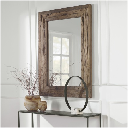 Uttermost Rennick Rustic Wood Mirror