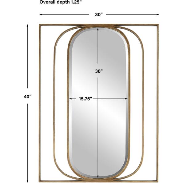 Replicate Contemporary Oval Mirror