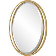 Rhodes-Gold Oval Mirror