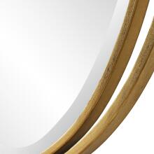 Rhodes-Gold Oval Mirror
