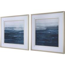 Rising Blue-Framed Prints
