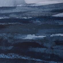 Rising Blue-Framed Prints