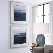 Rising Blue-Framed Prints