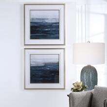 Rising Blue-Framed Prints