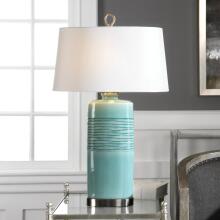 Rila-Distressed Teal Table Lamp