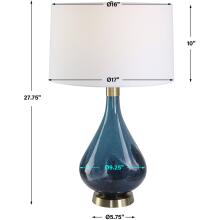 Riviera-Art Glass Table Lamp