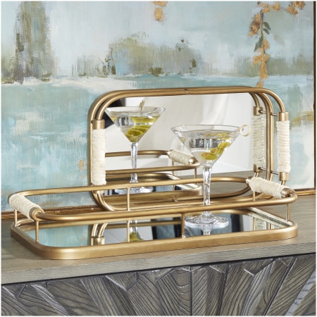 Uttermost Rosea Brushed Gold Trays