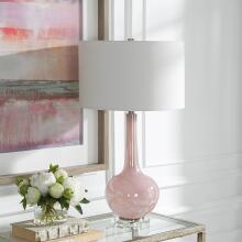 Rosa-Pink Glass Table Lamp